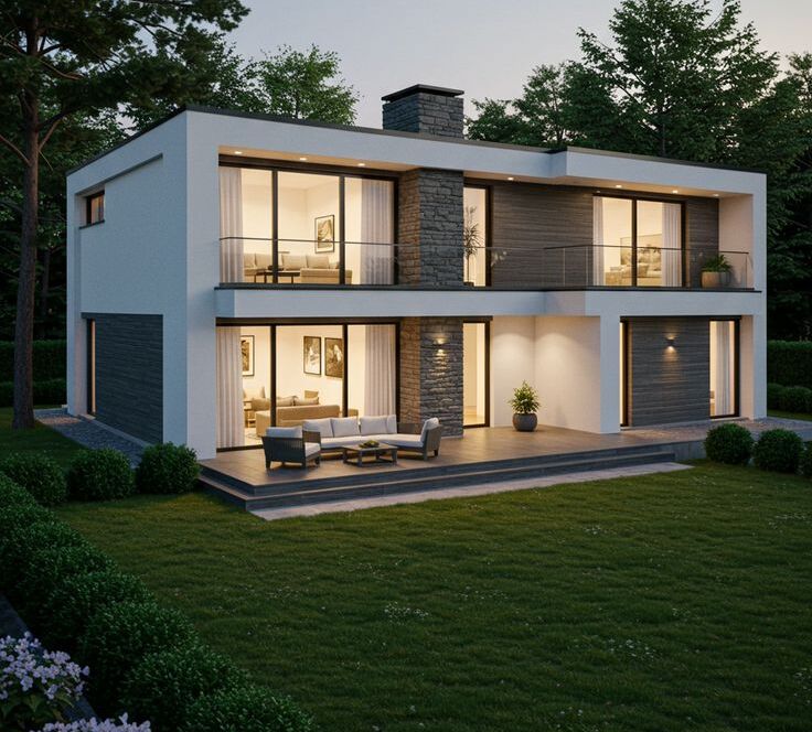 ساخت ویلای کوچک در باغ