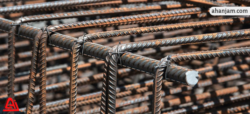 مقدار میلگرد مصرفی در فونداسیون اسکلت بتنی