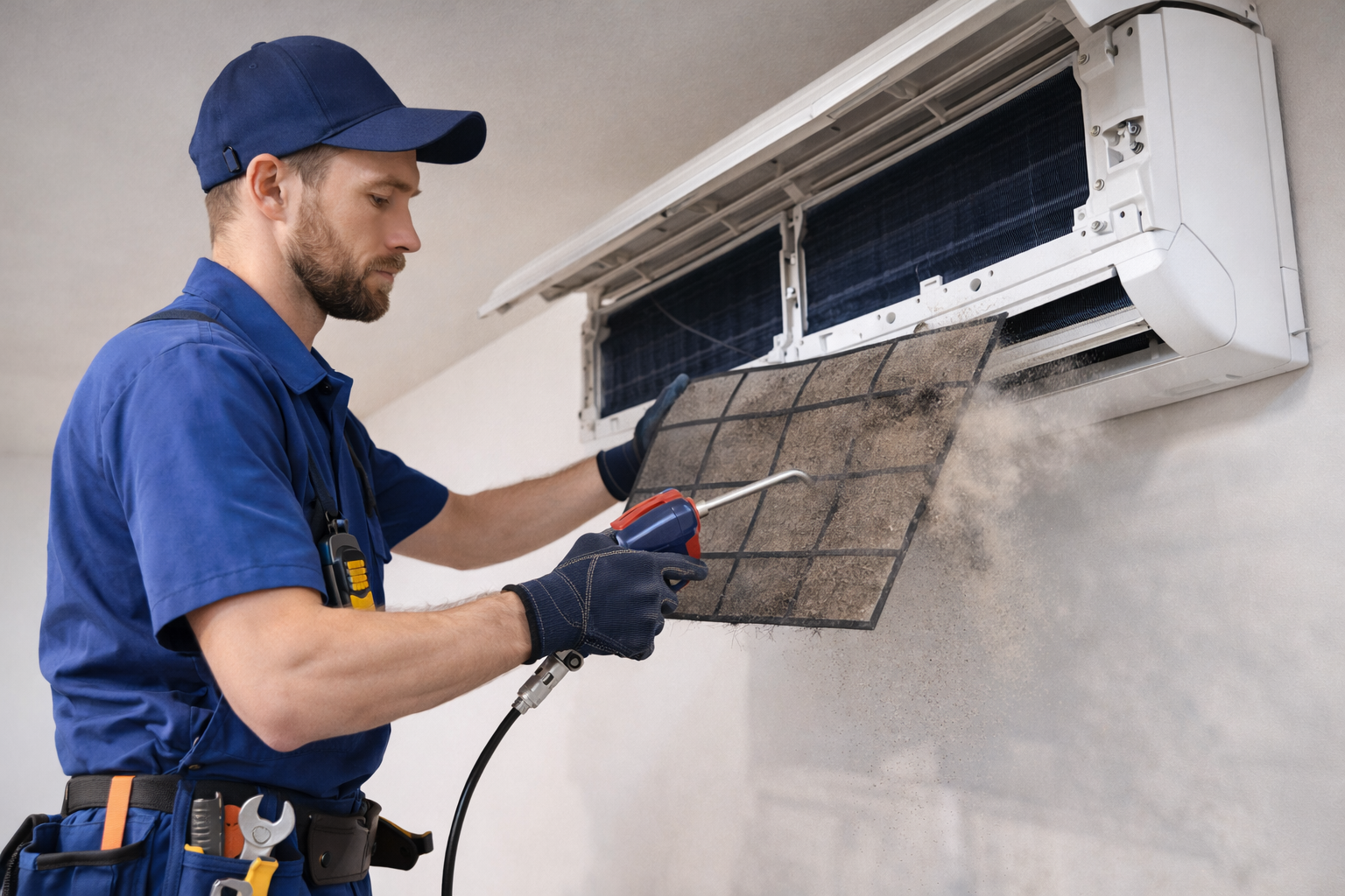 سرویس کولرگازی دیواری