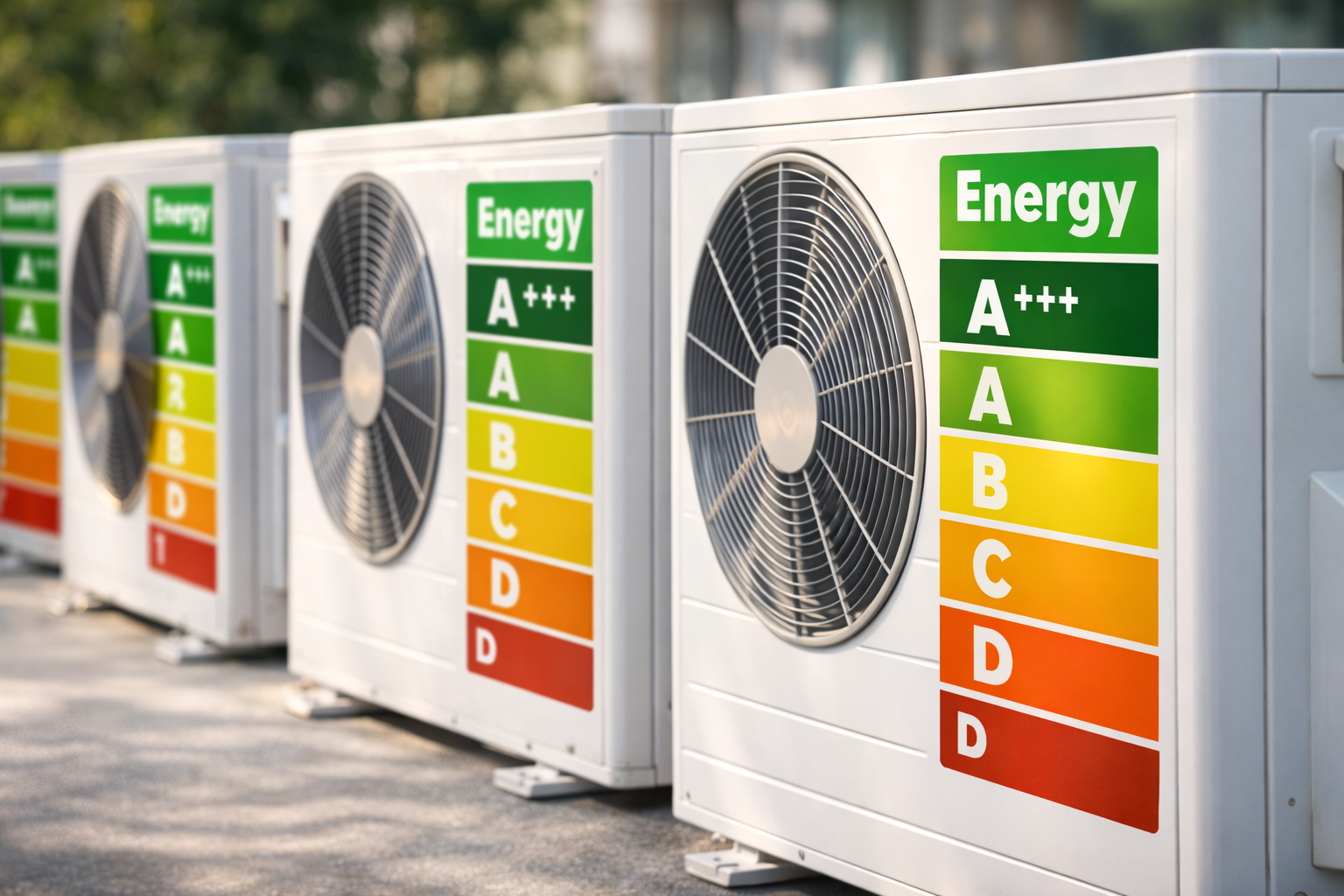 گرید و برچسب انرژی دستگاه تهویه مطبوع