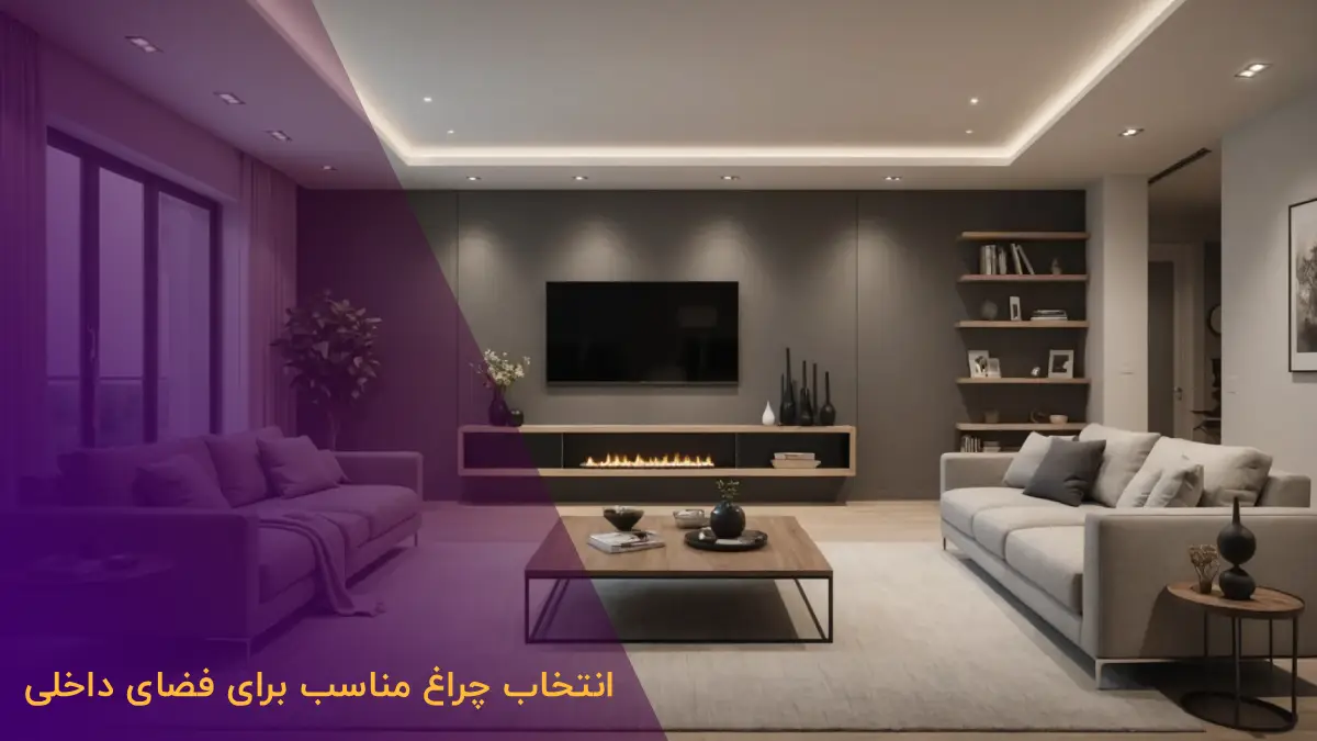 انتخاب چراغ مناسب برای نورپردازی