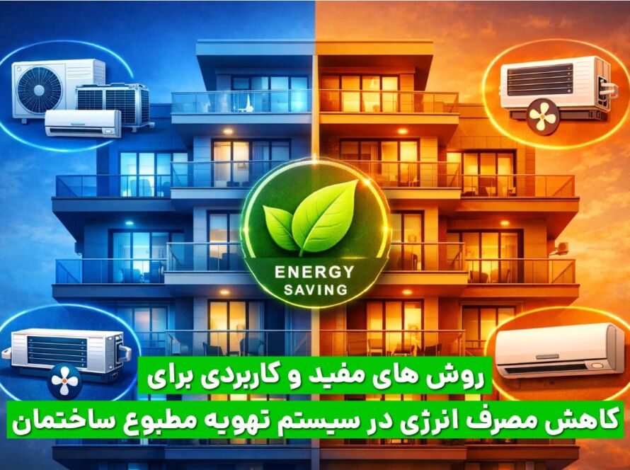 کاهش مصرف انرژی سیستم های سرمایشی و گرمایشی ساختمان